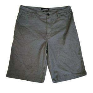 Quiksilver Men's Gray Pinstripe Chino Walk Shorts Size 31.